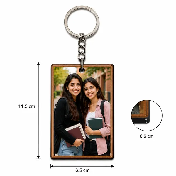 Brown_Metal_Rectangular_Photo_Frame_Keychain