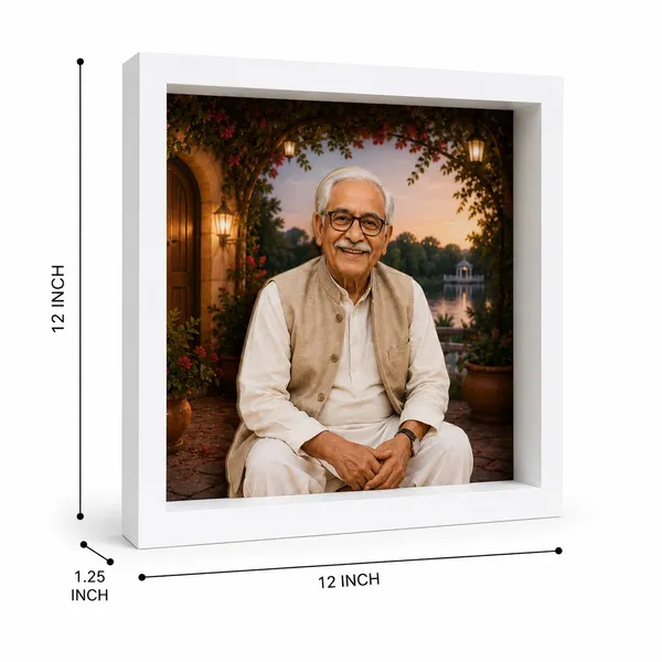 Mdf_Classic_White_Portrait_Photo_Frame
