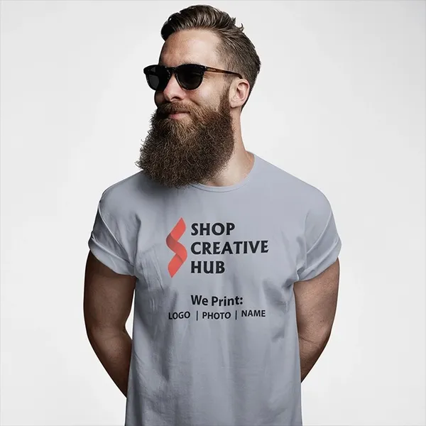 Grey_Micro_Polyester_Regular_Fit_Graphic_T-Shirt_For_Men
