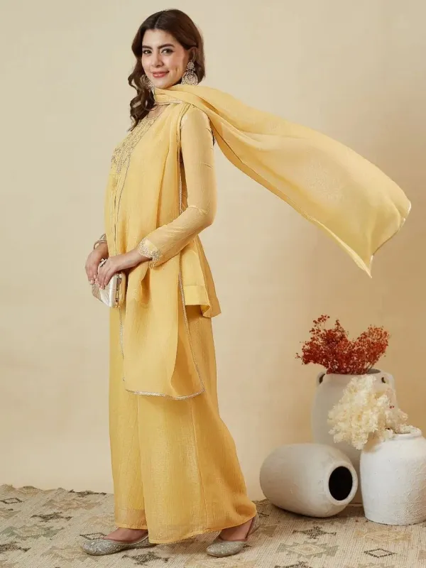 Sirio_Craft_Crunchy_Silk_Embroidered_Peplum_Kurti_Sharara_Set_With_Dupatta