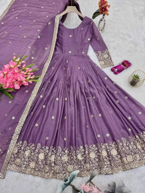 Women_Most_Beautiful_Shimmer_Silk_Gown_With_Dupatta_Long_Dress_Latest_Silk_Long_Anarkali_Gown_Set_For_Girls_And_Woman