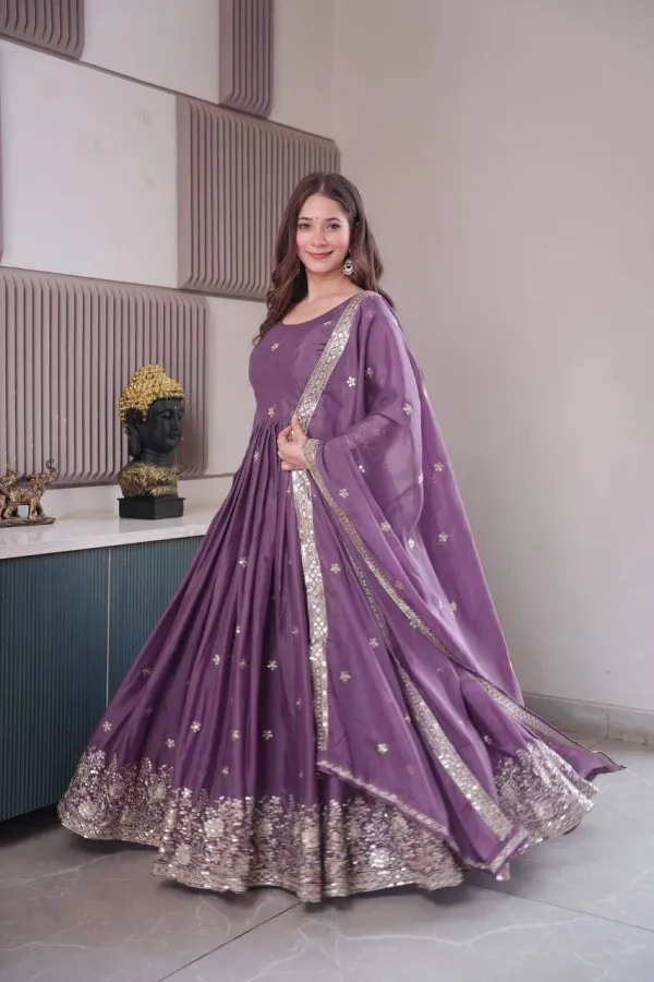 Women_Most_Beautiful_Shimmer_Silk_Gown_With_Dupatta_Long_Dress_Latest_Silk_Long_Anarkali_Gown_Set_For_Girls_And_Woman