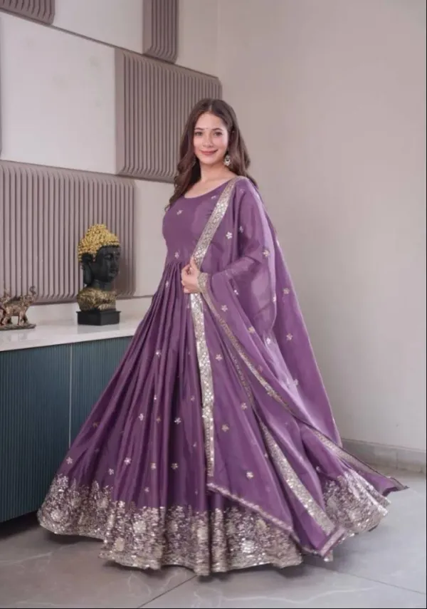 Women_Most_Beautiful_Shimmer_Silk_Gown_With_Dupatta_Long_Dress_Latest_Silk_Long_Anarkali_Gown_Set_For_Girls_And_Woman