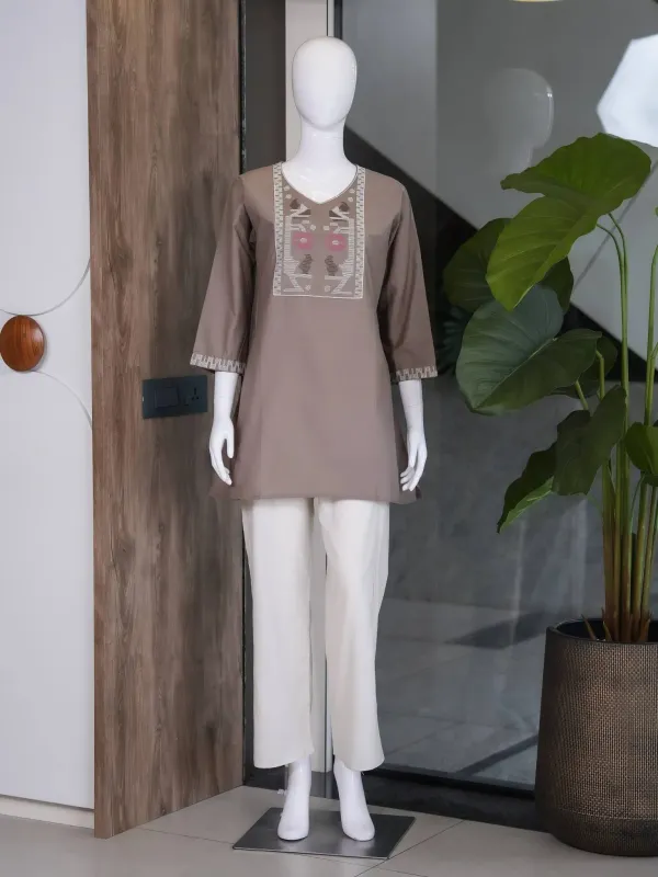 Embroidered_Short_Kurti_With_Palazzo_For_Women