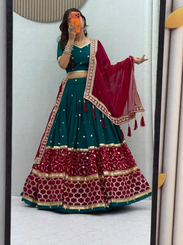 Women_S_Teal_Wine_Embroidered_Lehenga_Choli_With_Net_Dupatta_Festive_Wedding_Navratri_Wear