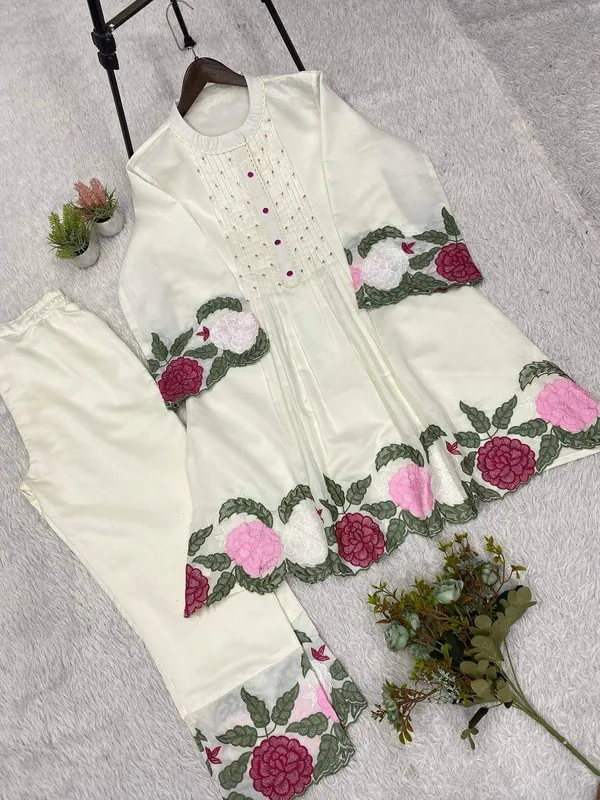 Trendy_Co_Ord_Set_With_Embroidery_Work_Roman_Silk