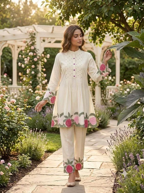 Trendy_Co_Ord_Set_With_Embroidery_Work_Roman_Silk