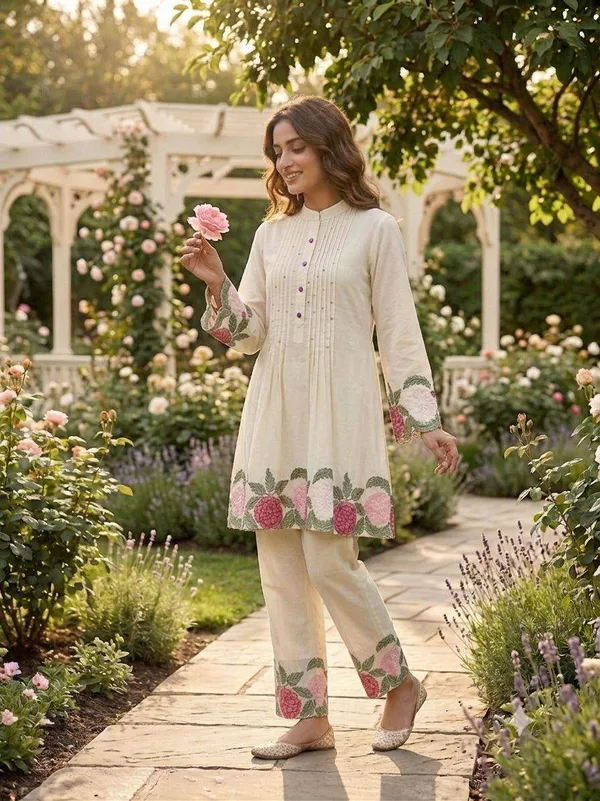 Trendy_Co_Ord_Set_With_Embroidery_Work_Roman_Silk