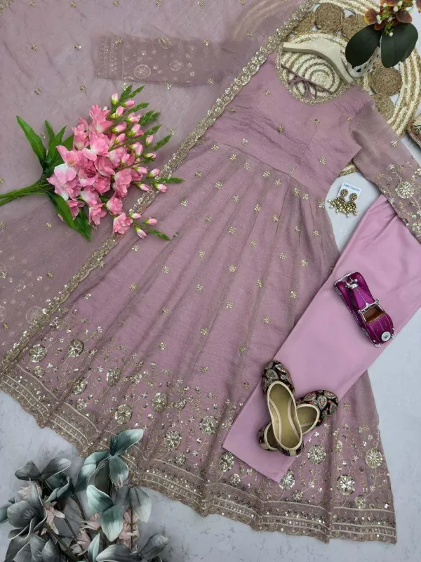 Women_S_Embroidered_Anarkali_Kurta_With_Pant_And_Dupatta_Set