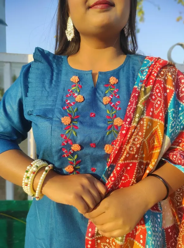 Women_S_Embroidered_Kurta_With_Palazzo_And_Dupatta_Set