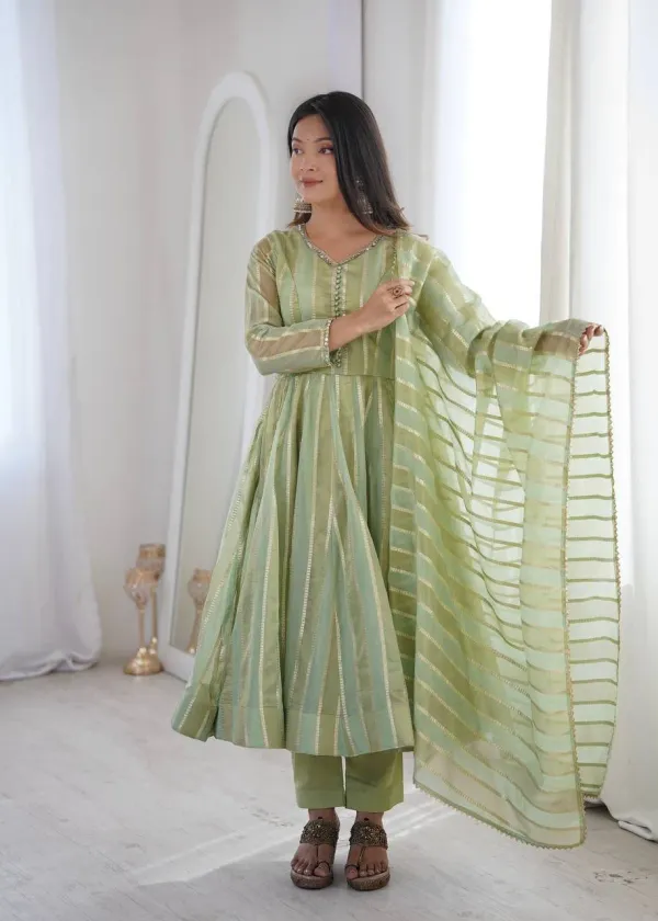 Women_S_Premium_Woven_Stripe_Anarkali_Gown_Set_With_Dupatta_Festive_Ethnic_Wear