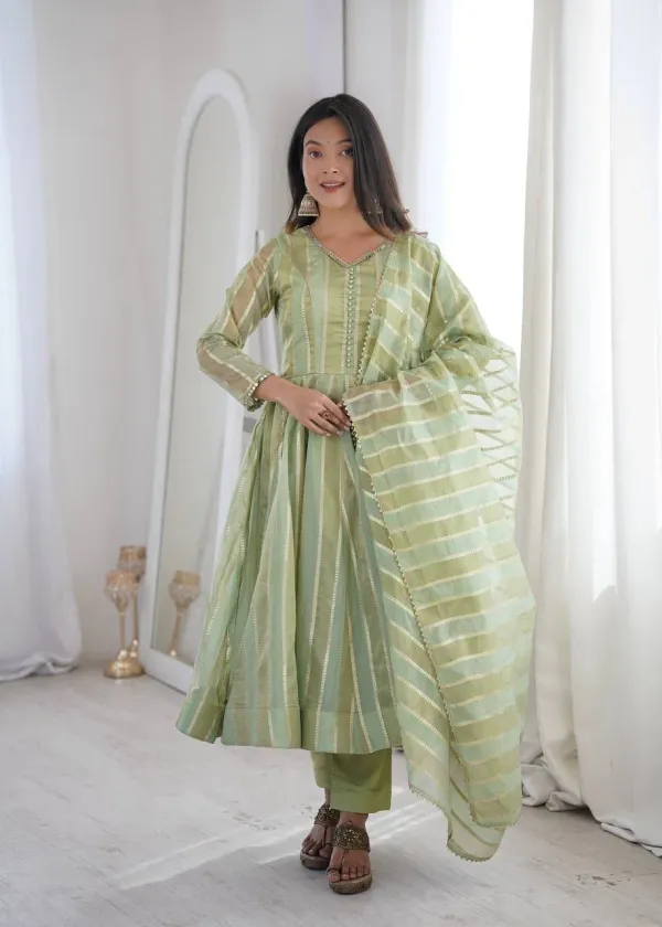 Women_S_Premium_Woven_Stripe_Anarkali_Gown_Set_With_Dupatta_Festive_Ethnic_Wear