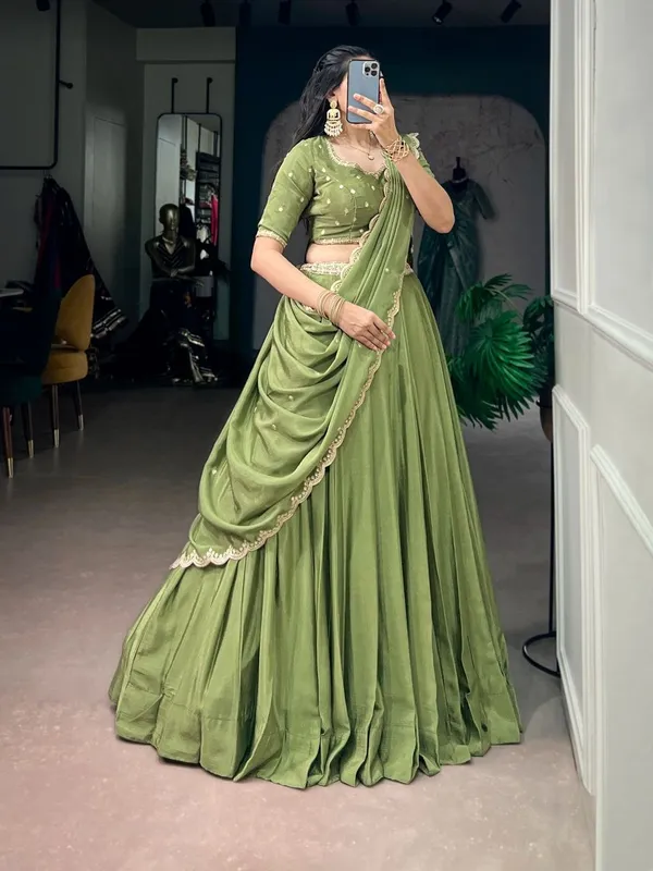Buy_Dusty_Rose_Lehenga_With_Embroidered_Blouse_Dupatta_Party_Wear_Lehenga_For_Women_Sirio_Craft