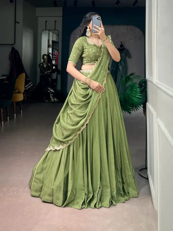 Buy_Dusty_Rose_Lehenga_With_Embroidered_Blouse_Dupatta_Party_Wear_Lehenga_For_Women_Sirio_Craft