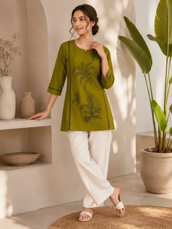 Printed_Short_Kurti_With_Palazzo_For_Women