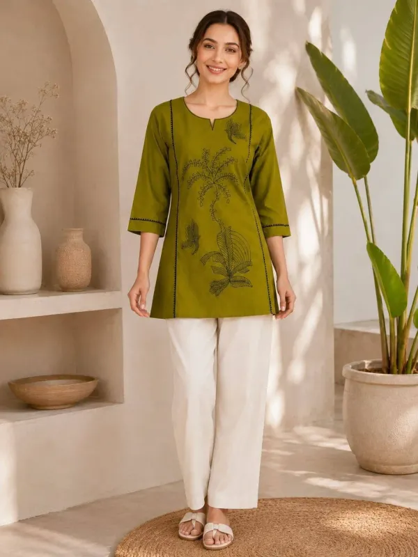 Printed_Short_Kurti_With_Palazzo_For_Women