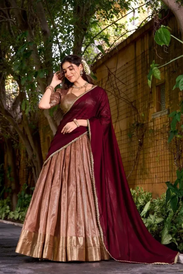 Women_S_Premium_Dupion_Silk_Lehenga_With_Golden_Blouse_Dupatta_Party_Wear_Festive