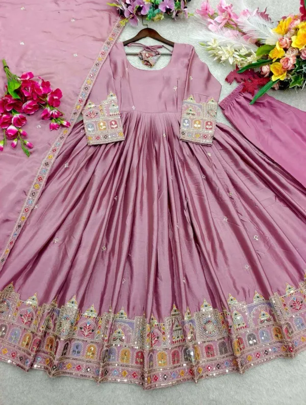 Buy_Mauve_Embroidered_Anarkali_Gown_With_Dupatta_For_Women_Online_Party_Wear_Ethnic_Dress_Sirio_Craft