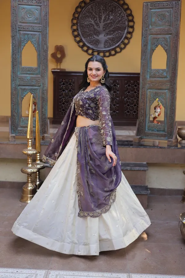 Cosmos_Embroidered_Lehenga_With_Silk_Dupatta_Wedding_Festive_Wear