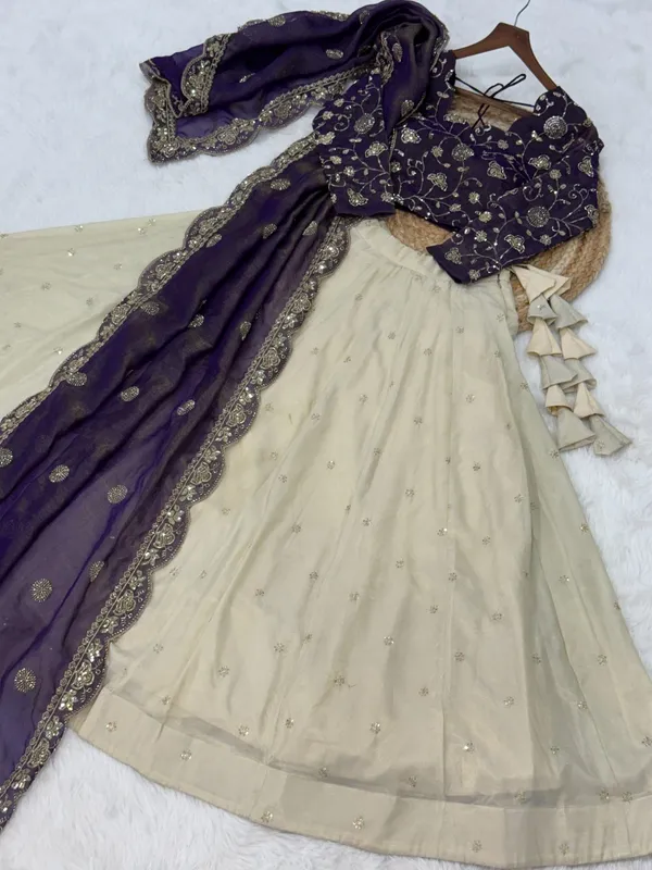 Cosmos_Embroidered_Lehenga_With_Silk_Dupatta_Wedding_Festive_Wear
