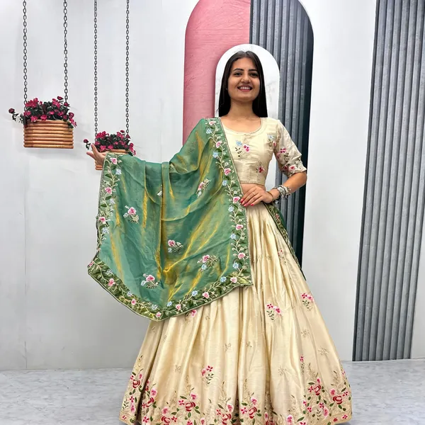 Green_Silk_Embroidered_Festive_Lehenga_Choli_Set_For_Women