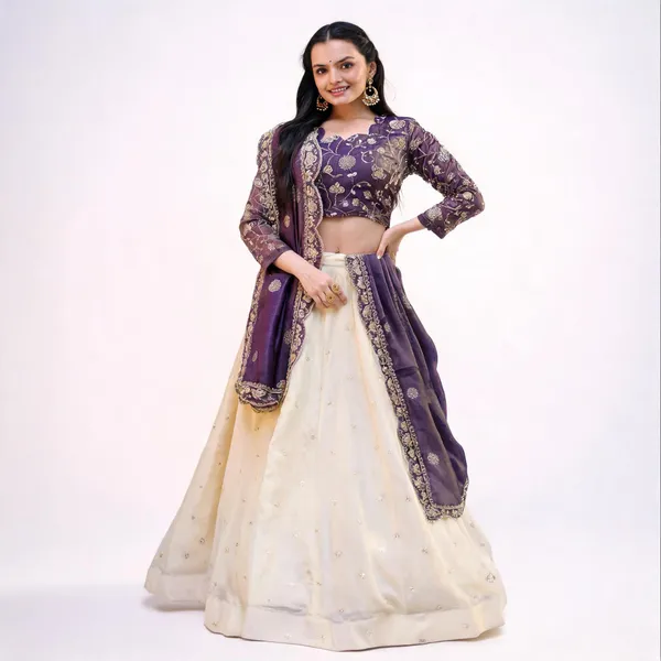 Purple_Silk_Zari_Sequin_Embroidered_Lehenga_Set_For_Women
