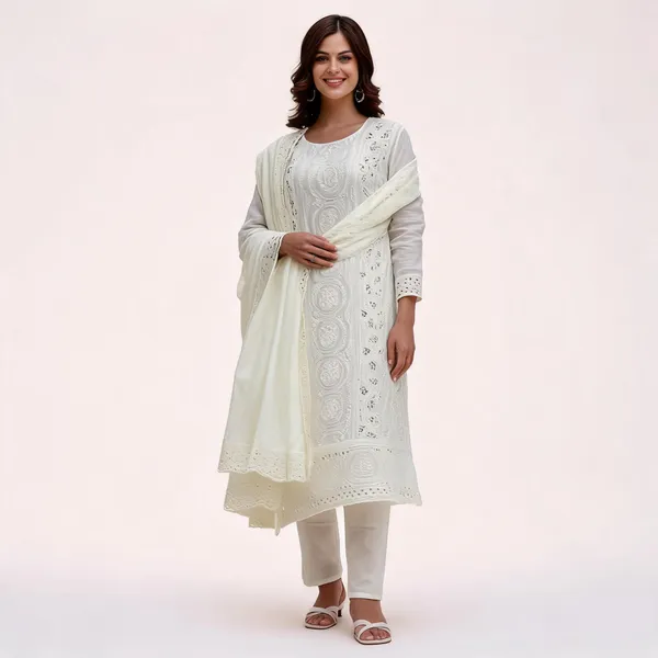 Off_White_Georgette_Embroidered_Straight_Kurta_Pant_Set_For_Women