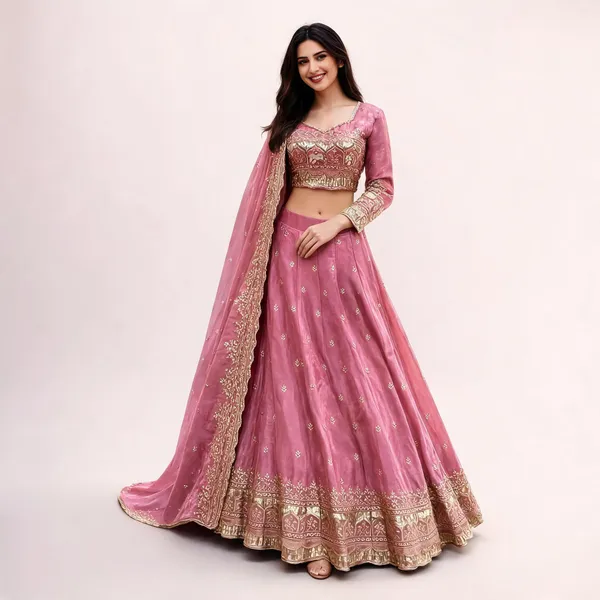 Rose_Pink_Fandy_Silk_Embroidered_Lehenga_Choli_Set_For_Women