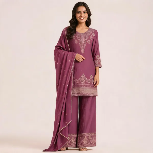 Purple_Rangoli_Crush_Embroidered_Kurti_Palazzo_Set_For_Women