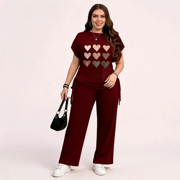 Maroon_Cotton_Relaxed_Fit_Night_Suit_For_Women