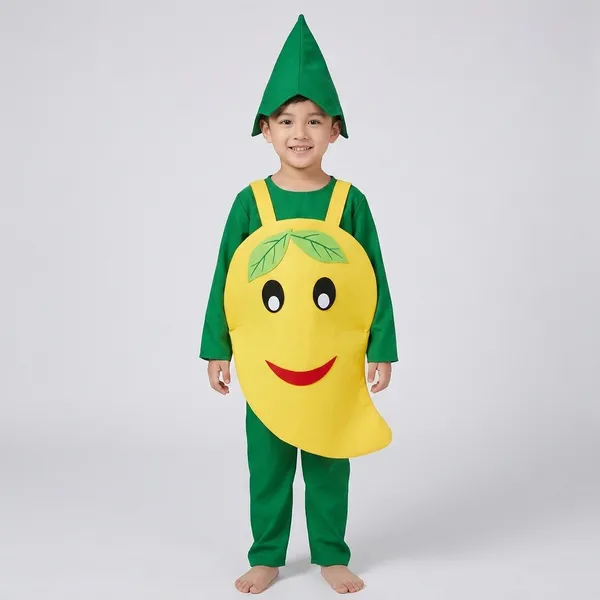 Yellow_Green_Polyester_Mango_Fruit_Fancy_Dress_Costume_For_Kids