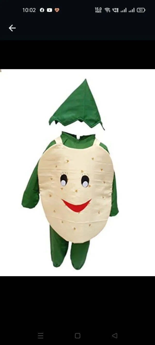Green_Cream_Polyester_Vegetable_Fancy_Dress_Costume_For_Kids