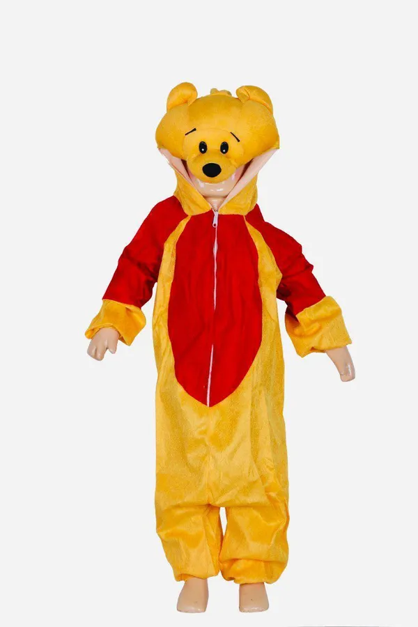 Yellow_Red_Nylex_Bear_Character_Fancy_Dress_Costume_For_Kids