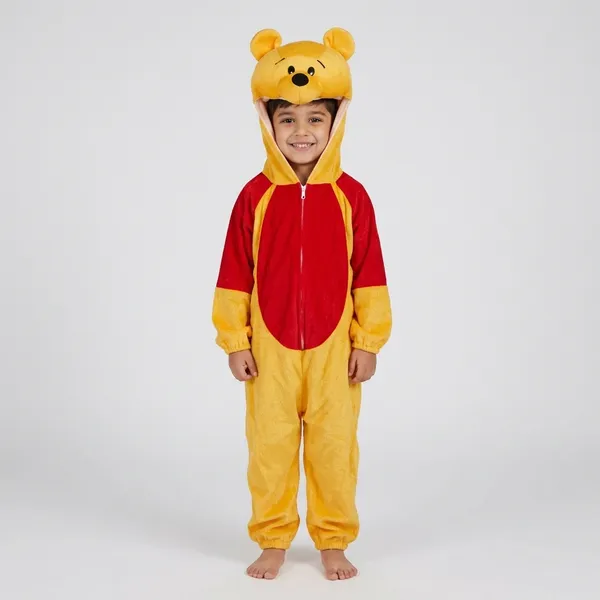 Yellow_Red_Nylex_Bear_Character_Fancy_Dress_Costume_For_Kids