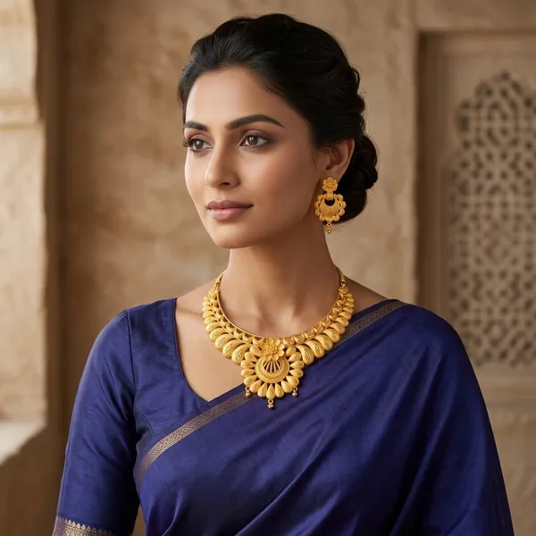 Gold_Brass_Traditional_Choker_Necklace_Jewellery_Set_For_Women