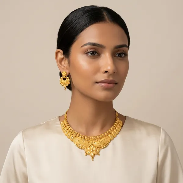 Gold_Brass_Traditional_Choker_Necklace_Jewellery_Set_For_Women