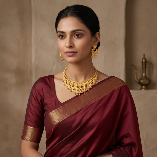 Gold_Brass_Traditional_Choker_Necklace_Jewellery_Set_For_Women