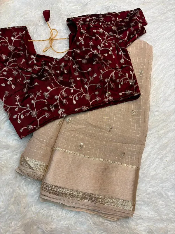 Maroon_Embroidered_Lehenga_Choli_Set_For_Women