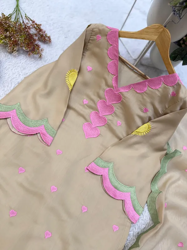 Beige_Heart_Print_Kurta_Pant_Set_with_Dupatta_for_Women