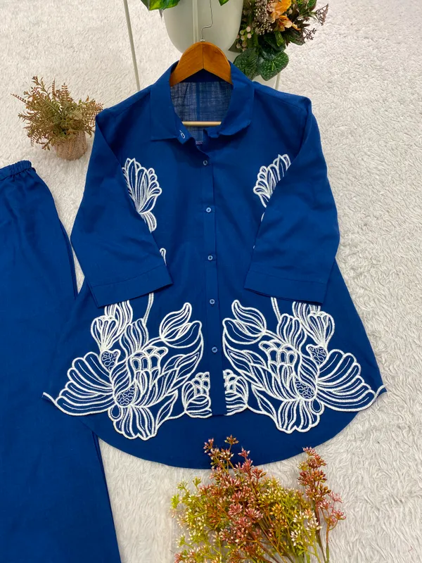 Designer_Embroidered_Cotton_Denim_Cord_Set