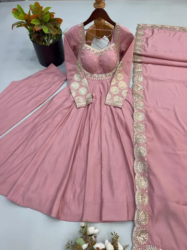 Embroidered_Sequin_Roman_Silk_Anarkali_Gown_Set