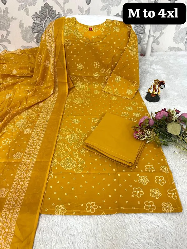 Mustard_Printed_Ethnic_Suit_Set_For_Women