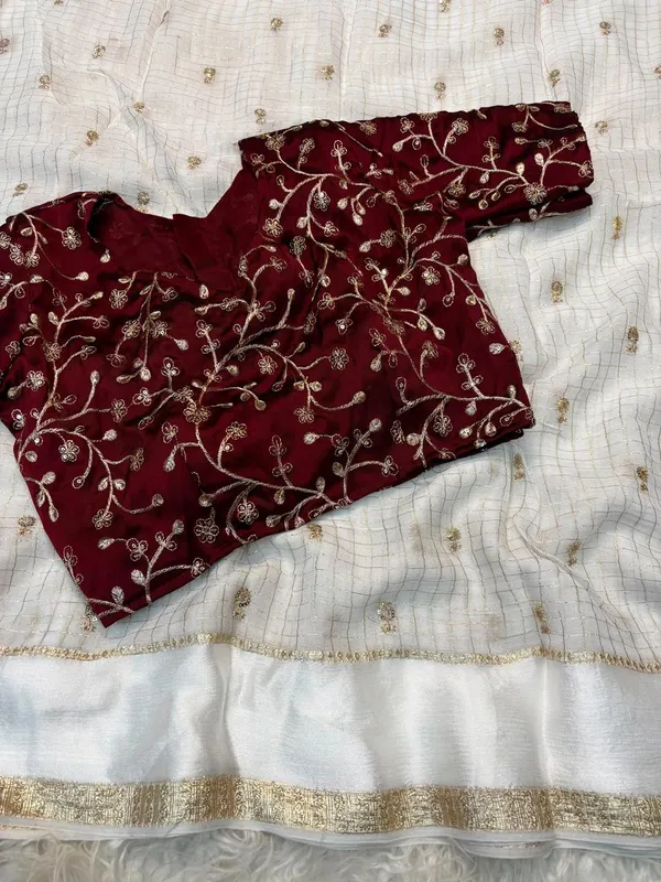 Maroon_Embroidered_Lehenga_Choli_Set_For_Women