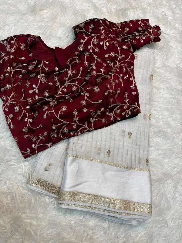 Maroon_Embroidered_Lehenga_Choli_Set_For_Women
