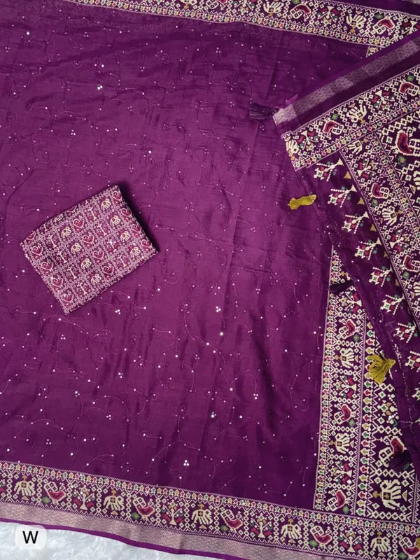 Purple_Ajrakh_Printed_Pure_Mul_Cotton_Saree_with_Zari_Jacquard_Border