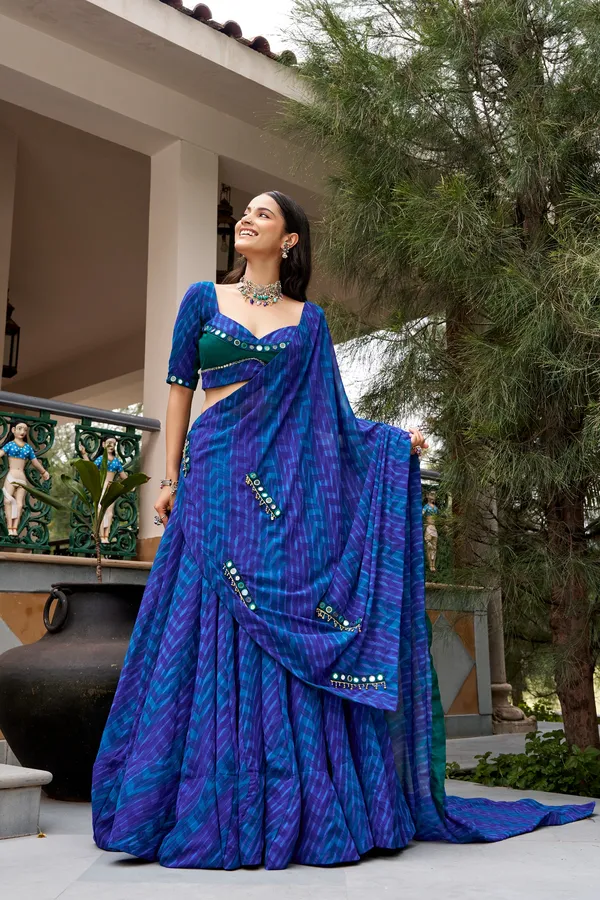 Royal_Blue_Rangoli_Printed_Lehenga_Choli_with_Dupatta