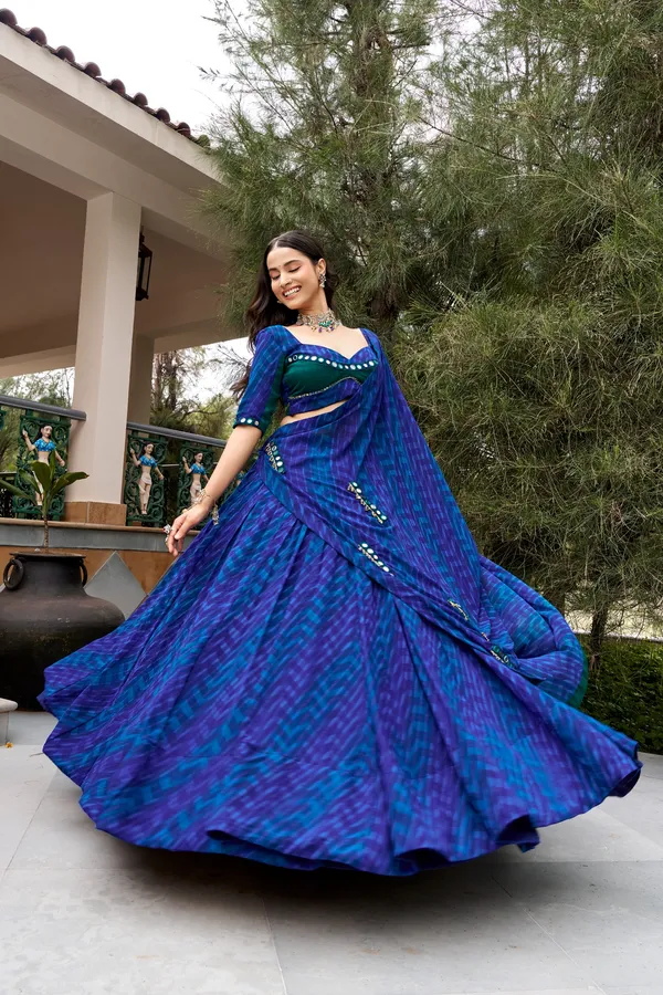 Royal_Blue_Rangoli_Printed_Lehenga_Choli_with_Dupatta