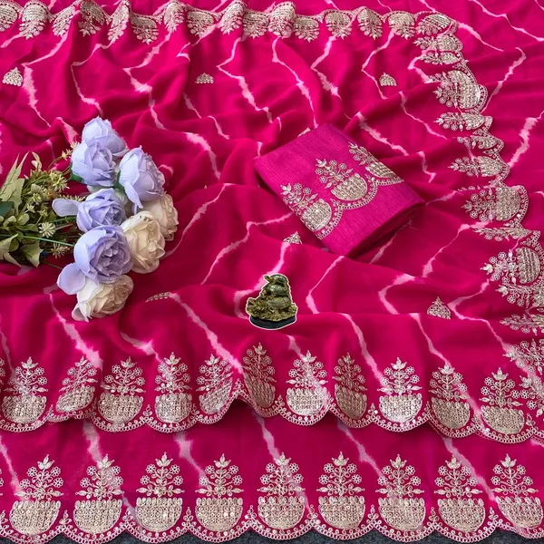 Pink_Embroidered_Traditional_Saree_For_Women