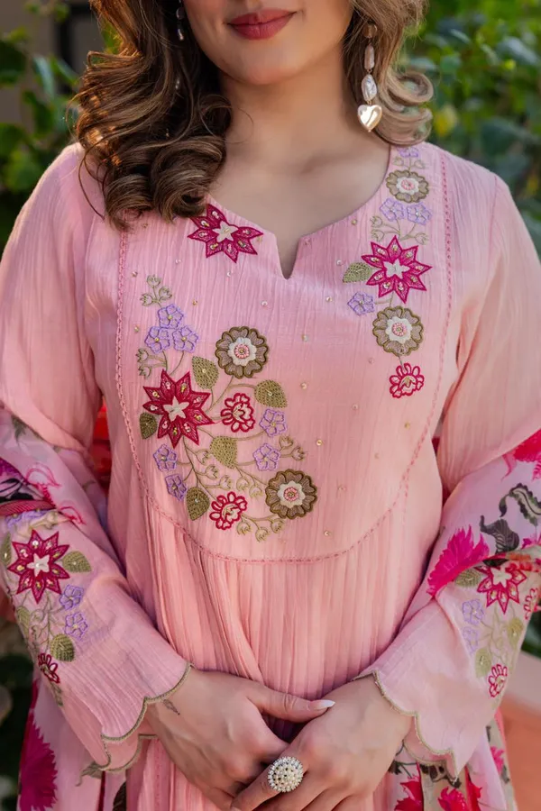 Pink_Embroidered_Anarkali_Suit_Set_For_Women