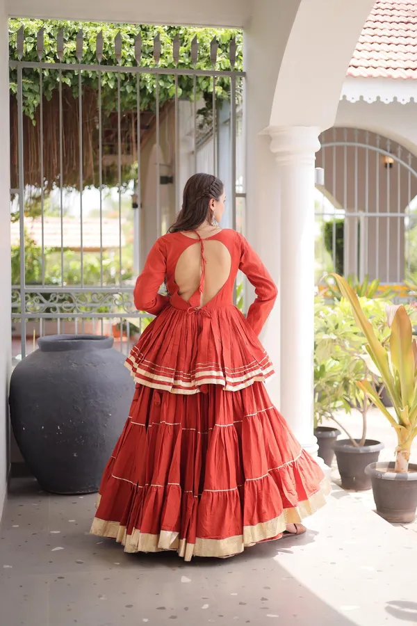 Navratri_Gota_Patti_Peplum_Lehenga_Choli_Set_-_Rust